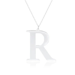 Srebrny naszyjnik pr.925 literka R