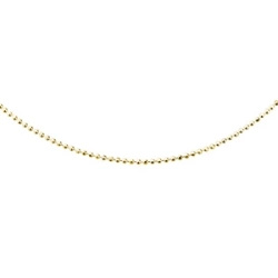 Łańcuszek ozdobny srebrny kulki pr. 925 8L - złocony