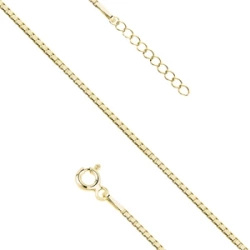 Srebrna pozłacana bransoletka pr. 925 kostka wenecka, diamentowana - rodowana