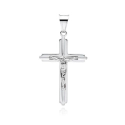 Srebrny (pr.925) krzyżyk diamentowany