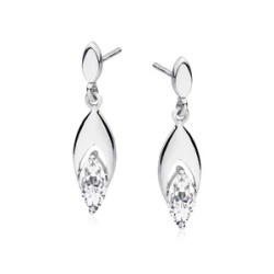 Srebrne kolczyki pr. 925 cyrkonia biała